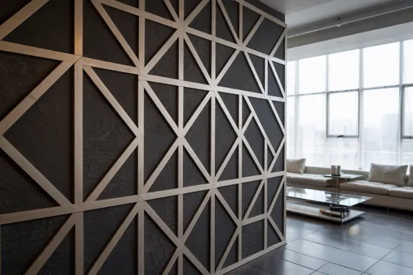 Geometric wall paneling